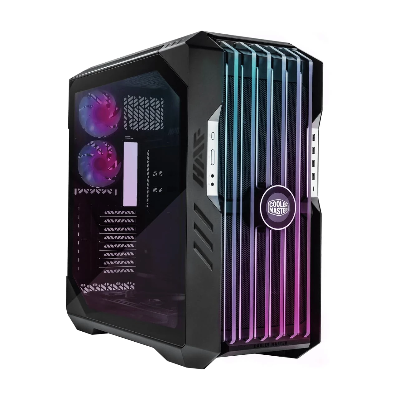 Cooler Master HAF 700 EVO E-ATX High Airflow PC Case with IRIS Customizable LCD .Breathable TG Front Panel, 200mm Sickleflow Fans, 1 x USB 3.2 gen 2 Type C, 4 x USB 3.2 gen 1 (3.0) (H700E-IGNN-S00)