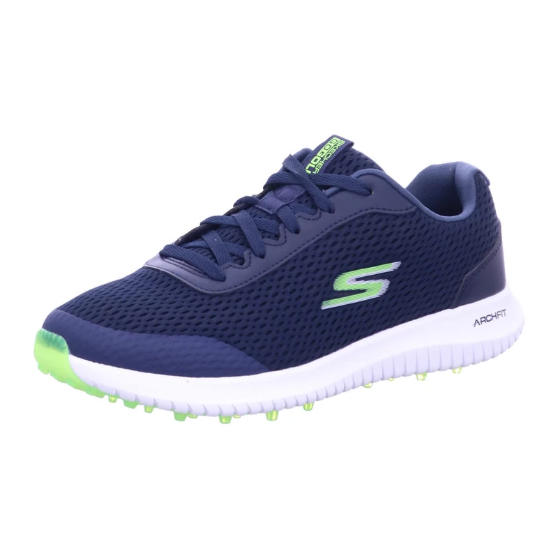 Skechers Men's GO Golf MAX 2 Fairway 3 Trainers, Navy Textile/Lime Trim, 7 UK