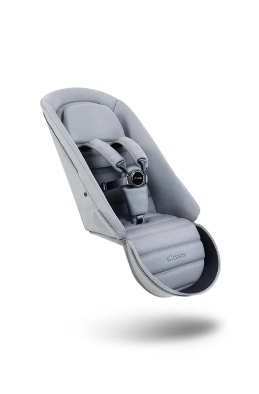 iCandy Peach 7 Light Grey 2nd Seat Fabric