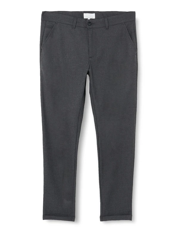 CASUAL FRIDAY Men's Portman 2.0 Pinstriped Pants Slacks, Dark Grey Blend, 30 W/32 L