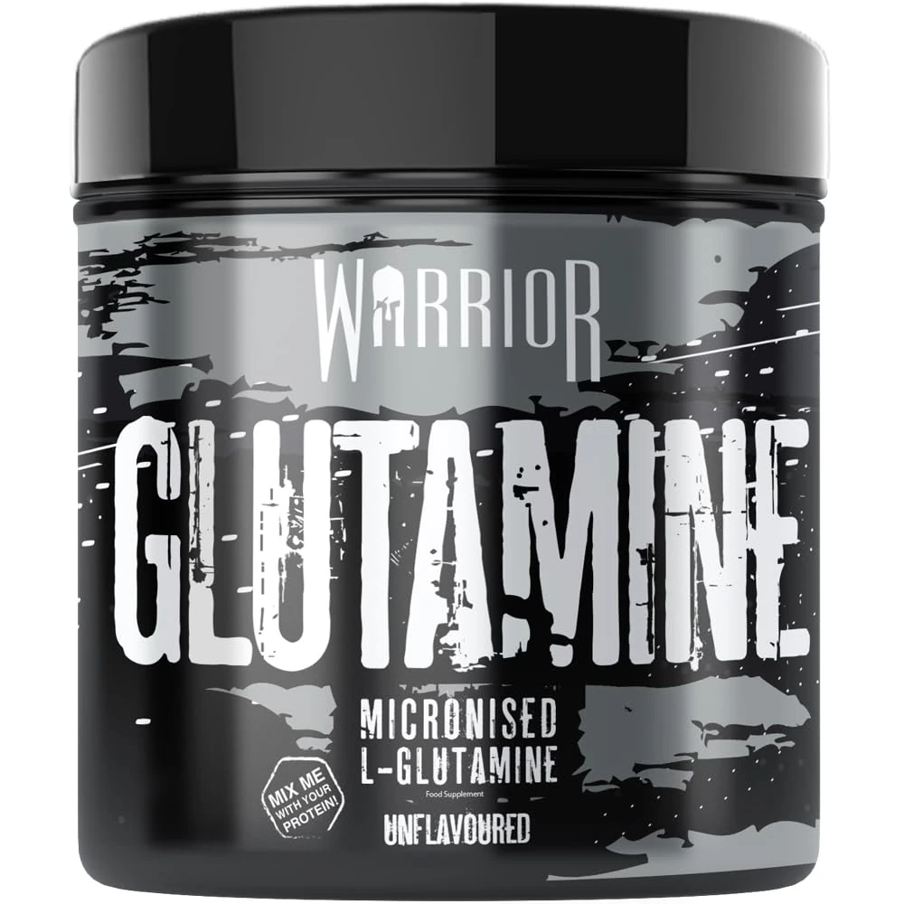 Warrior Glutamine 300g - Pure Micronised L-Glutamine Powder - Amino Acid - Muscle Growth & Recovery Supplement- Gut Health - Mix in Protein - Pre and Post Workout - 60 Servings (Unflavoured)
