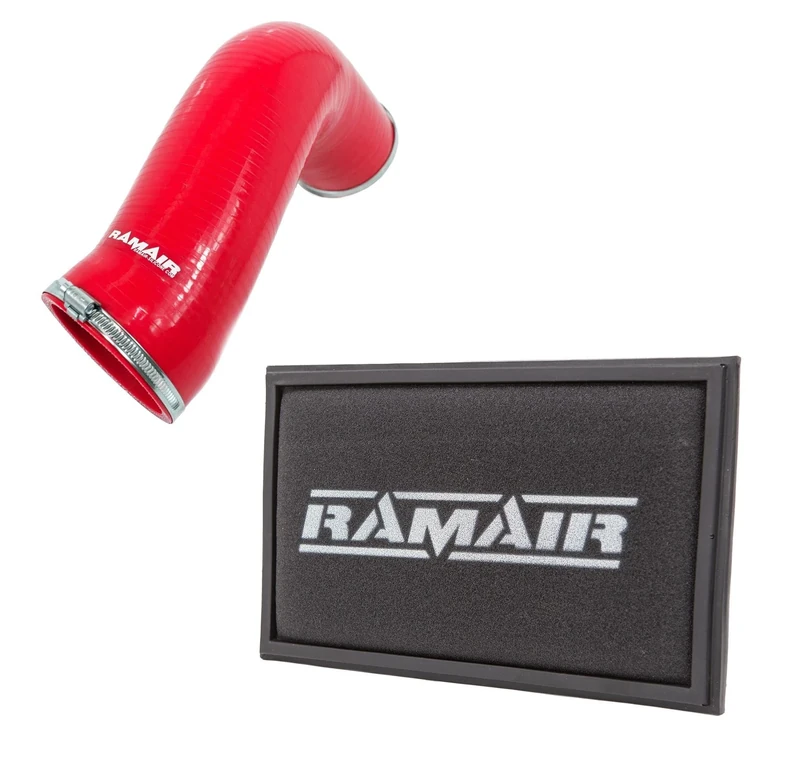 Red Ramair Silicone Intake Pipe & Panel Air Filter - 1.8/2.0 TSI TFSI MQB