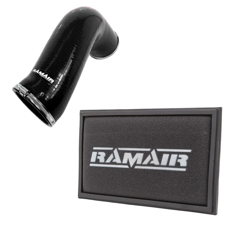 Black Ramair Silicone Intake Pipe & Panel Air Filter - 1.8/2.0 TSI TFSI MQB