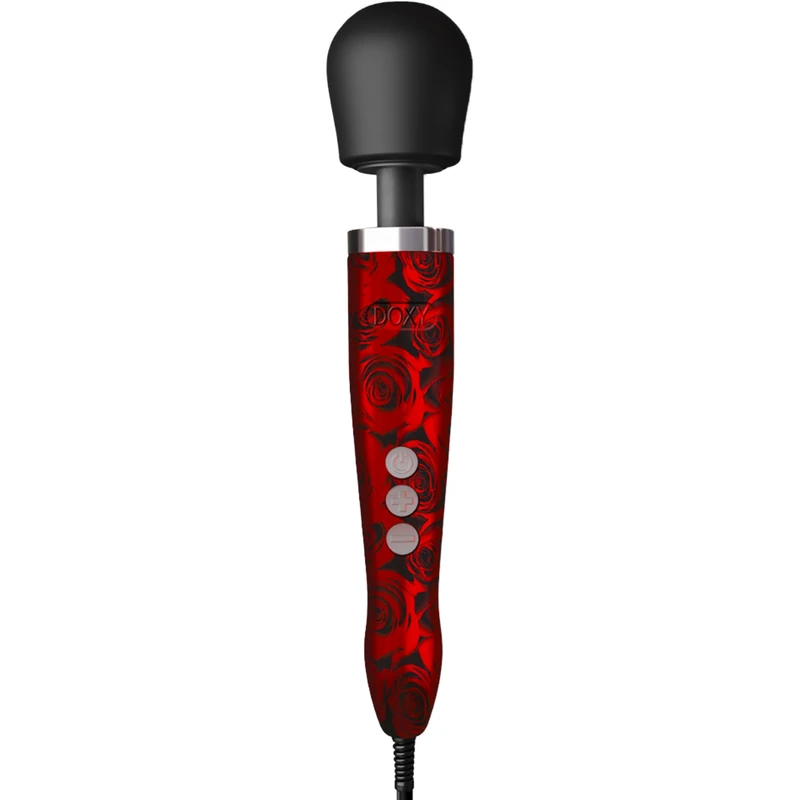 Doxy Die Cast Powerful Wand Vibrator for Women; Limited Edition Petals Wand Massager