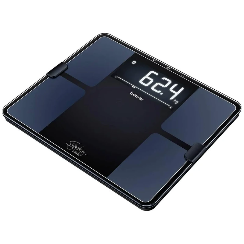 Beurer BF 915 Diagnostic Scale, Precise Body Analysis for up to 8 People, Measurement of Body Fat, with Illuminated XXL Display, Load Capacity up to 200 kg, Includes App Connection