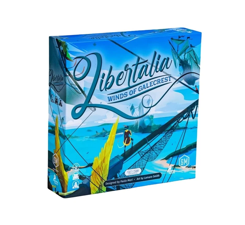 Stonemaier Games | Libertalia: Winds of Galecrest | Board Game | Ages 14+ | 1-6 Players | 45-60 Minutes Playing Time