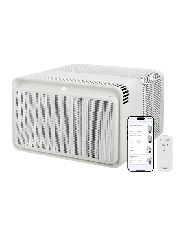 Windmill 6000 BTU Window AC - Voice Remote/App Easy Setup Ultra-Quiet - Image 1