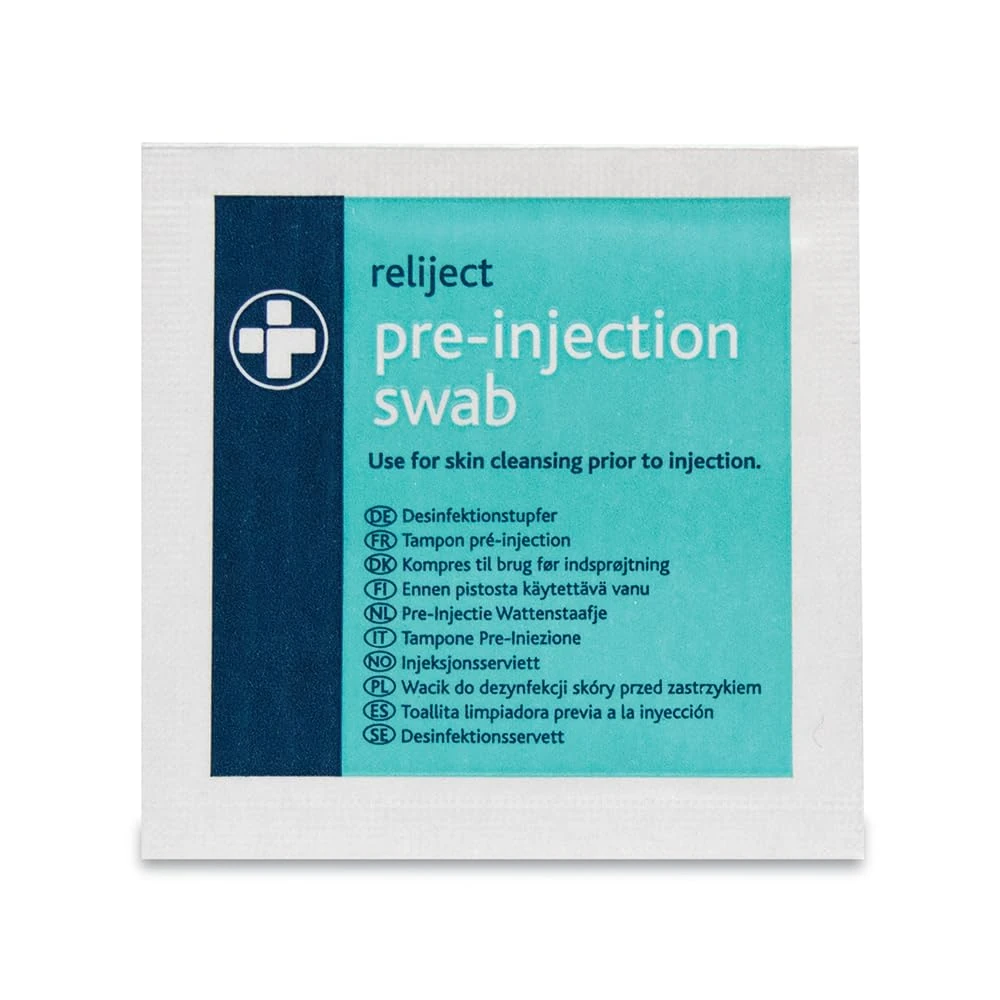 Reliance Medical 742 Isopropyl Pre-injection Wipe (Pack of 100)