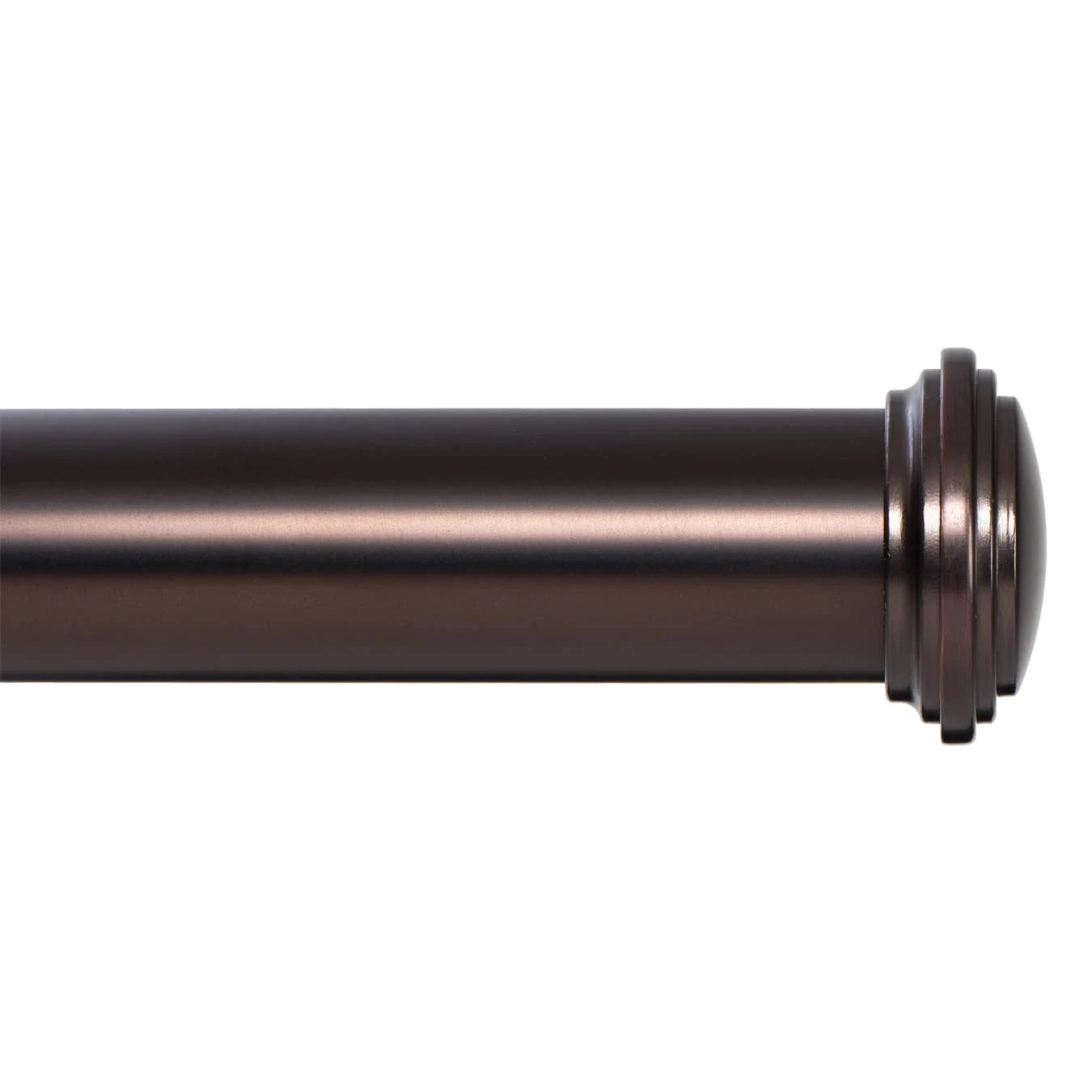 Ivilon Window Curtain Rod Decorative End Cap Design, 1 Inch Rod, 120 to 240 Inch. Oil Rubbed Bronze