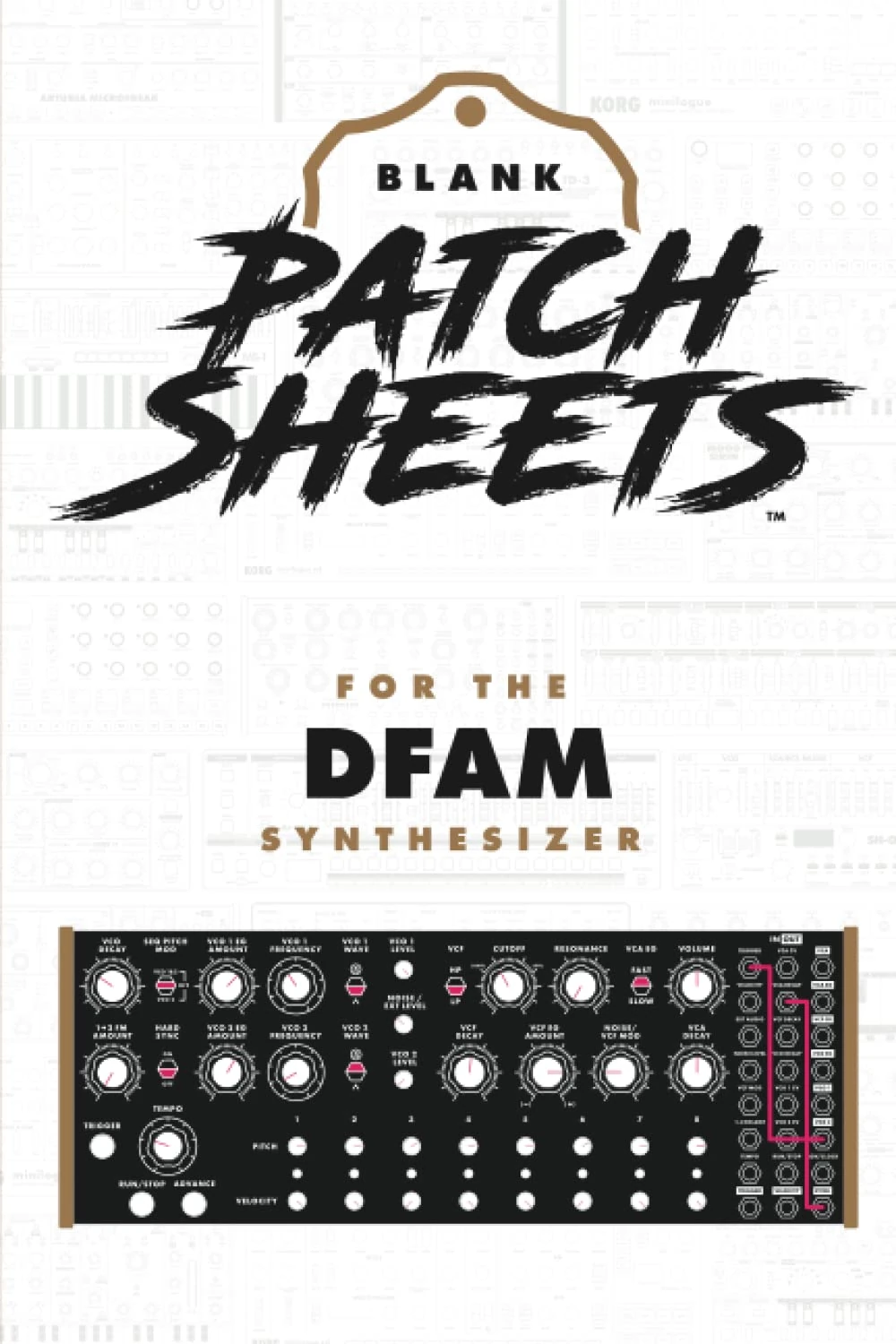 Moog DFAM Blank Patch Sheets Notebook: Become a more organized songwriter with this Blank Patch Sheet notebook so you can spend more time creating and less time forgetting.