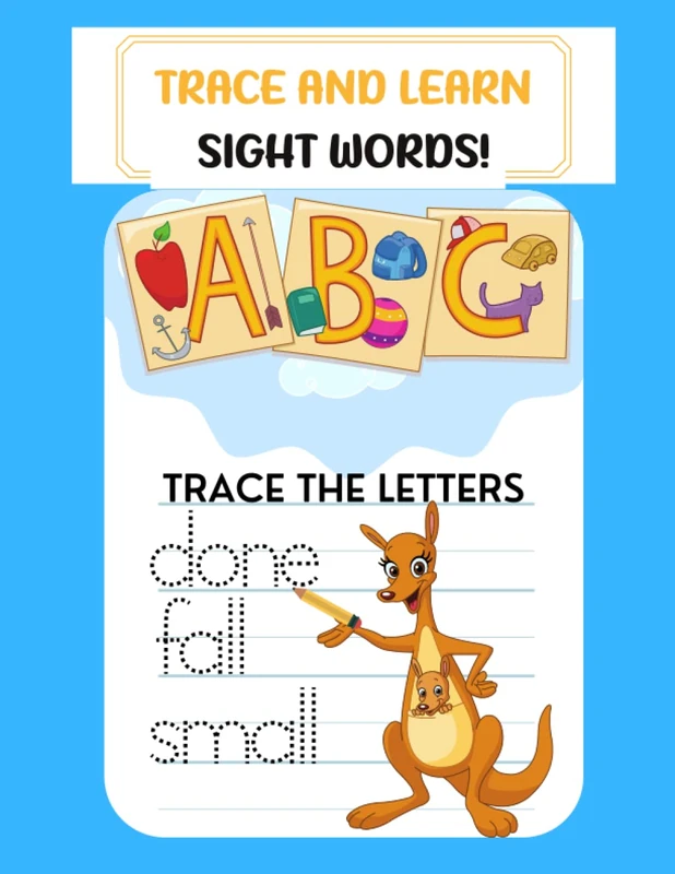 Trace and Learn Sight Words: Practice Handwriting, Pen Control, and Sight Words