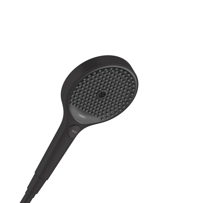 hansgrohe 26864671 Rainfinity 130 3-Jet, Matte Black 2.5 GPM Handshower - Image 1