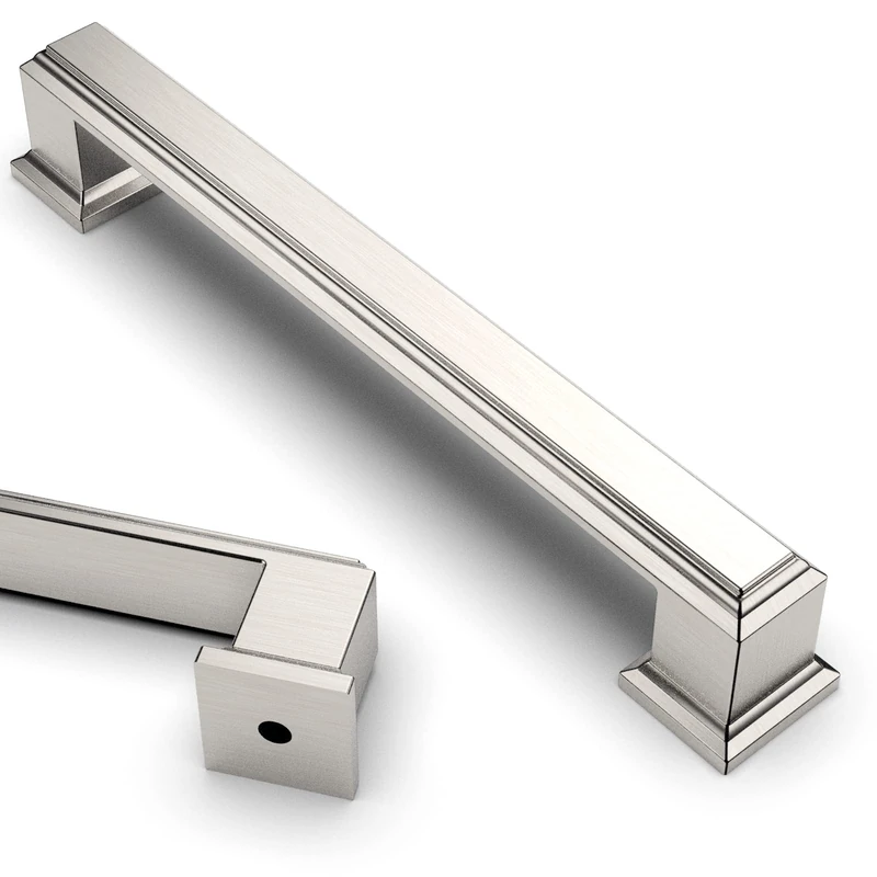 Asidrama 30 Pack 5 Inch(128mm) Brushed Satin Nickel Kitchen Cabinet Handles Cabinet Pulls Kitchen Cabinet Hardware for Cupboard Drawer Pulls