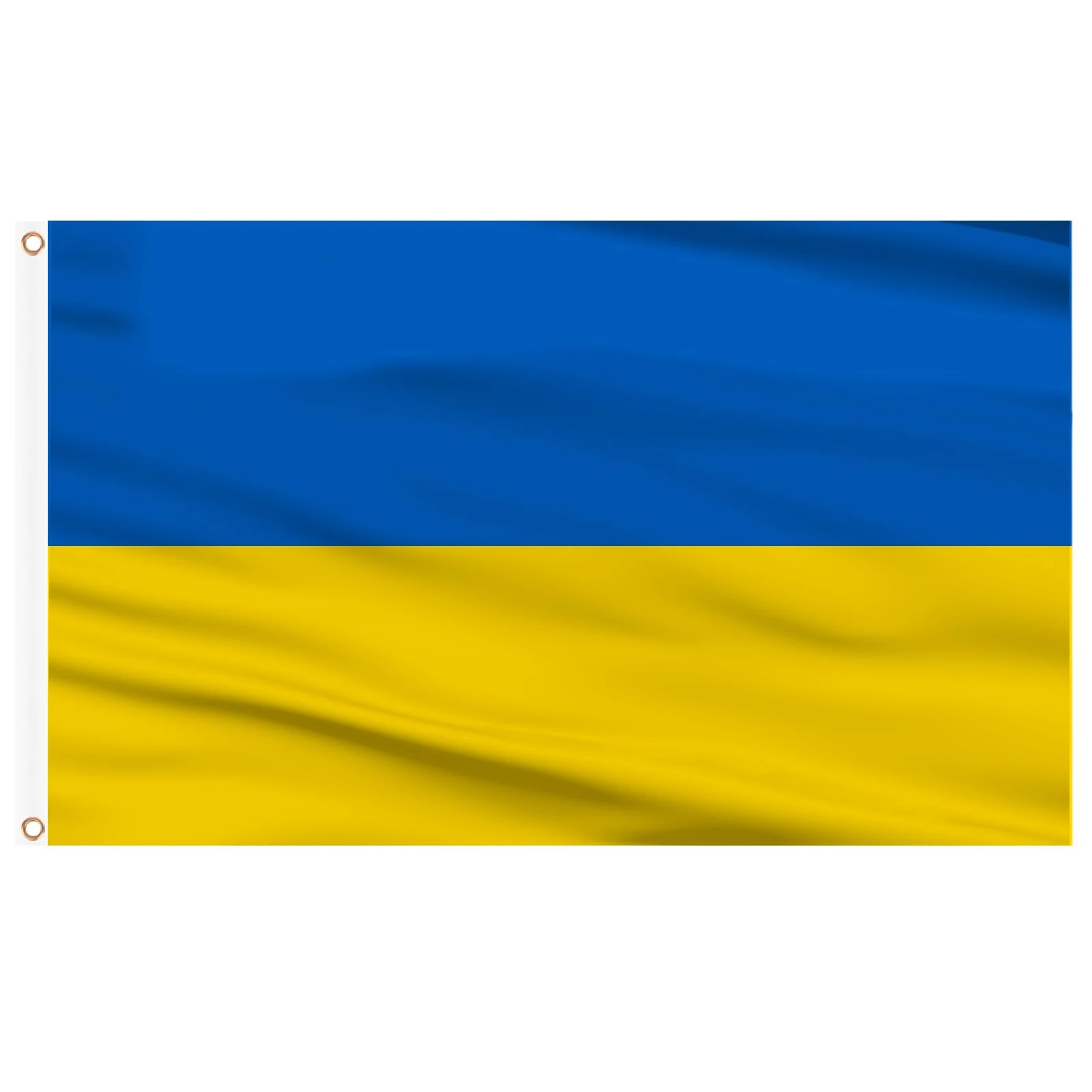 AhfuLife Ukraine Flag 5ft x 3ft for Party Decorations, 1Pcs Large Ukrainian Flag Double Side with Brass Eyelets for National Day Eurovision Football Garden Street Party Decorations