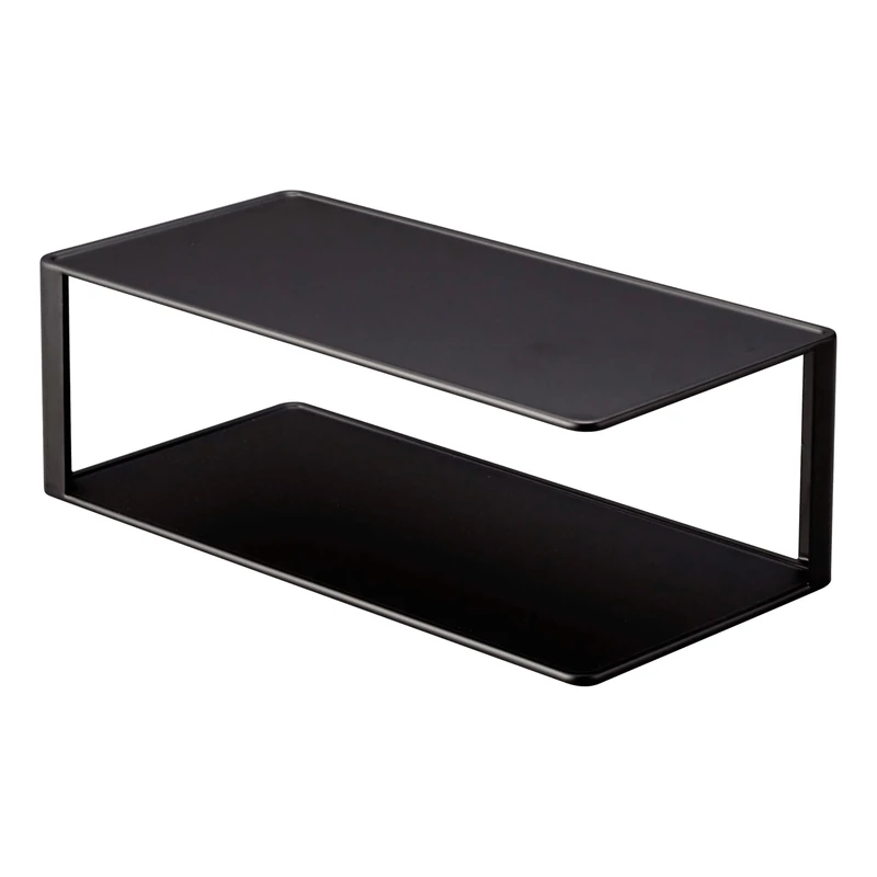 YAMAZAKI 5642 TOWER Rectangular Dish Rack, black, Steel, Minimalist, 30 x 15 x 10 cm