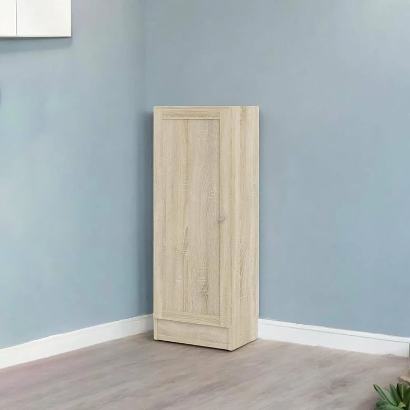 Dmora Amarante Bookcase, Office Shelf, Bookcase, Library, 41 x 28 x H 107 cm, Oak