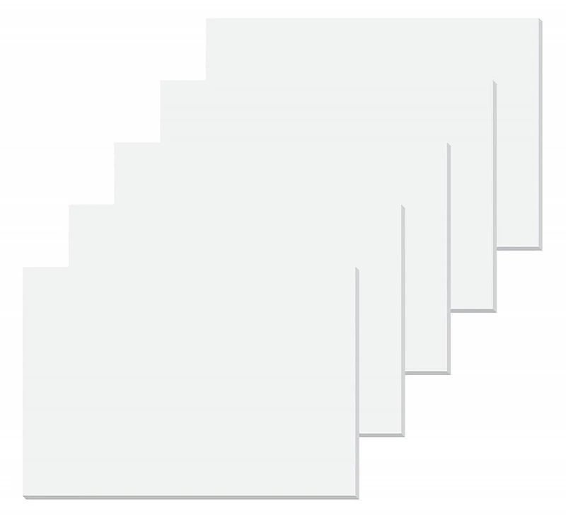 SIGEL SY510 Paper desk pad, paper block/ drawing block, A2 (59.5 x 41 cm), plain white, 50 sheets, 5 pcs.