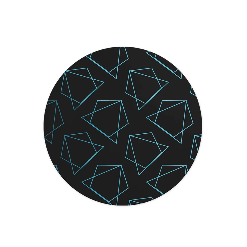 Questo Casa, Round Digital Printed Mouse Pad, Non-Slip Base, for Office and Home, Diameter:22cm