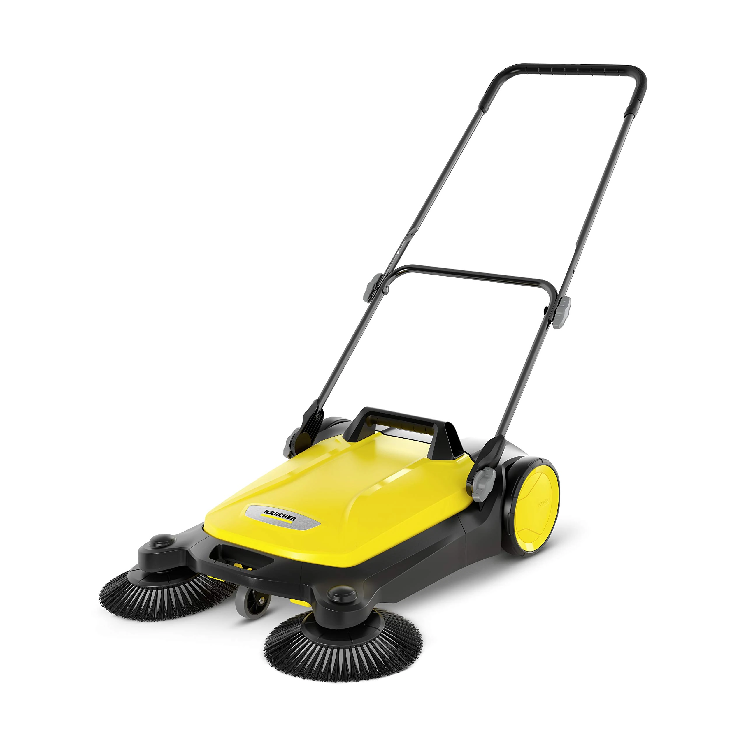 Karcher S 4 Twin Push Sweeper with brushes, for cleaning pavements, driveways and garden paths