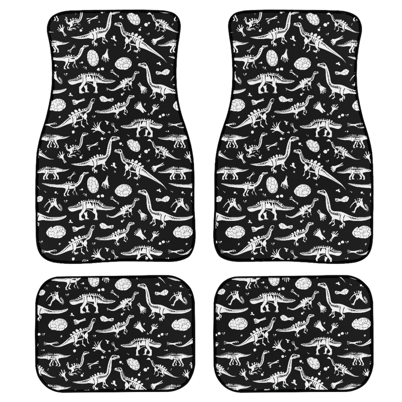 YSTARDREAM Retro Car Decor Dinosaur Floor Mats for Cars All Weather Car Accessories for Women Men Automotive Floor Mats & Cargo Liners Carpet Protector Mat