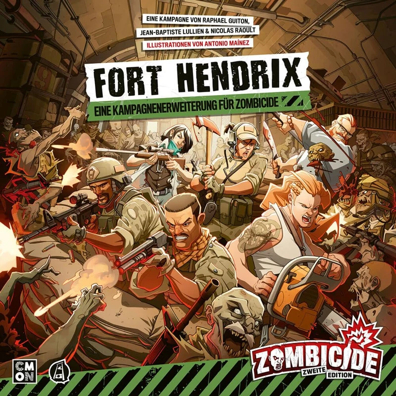CMON CMND1219 Zombicide 2. Edition - Fort Hendrix Game, Multicoloured, 1