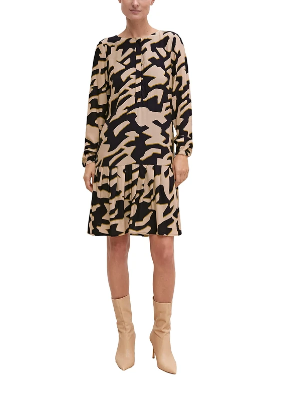 comma Women's 60.2.61.20.200.2126406 Dress, 99a5, 18