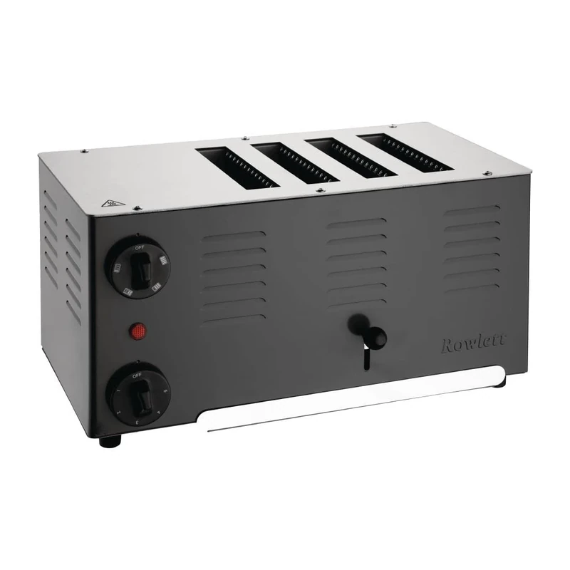 Rowlett 1.8kW Regent 4-Slot Toaster with 2x Additional Elements | Jet Black | CH173