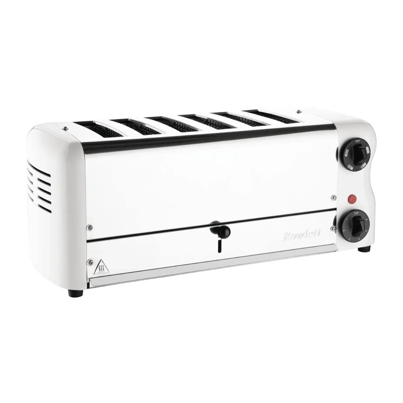 Rowlett 2.6kW Esprit Toaster 6-Slot with 2x Additional Elements & Sandwich Cage | White | CH186