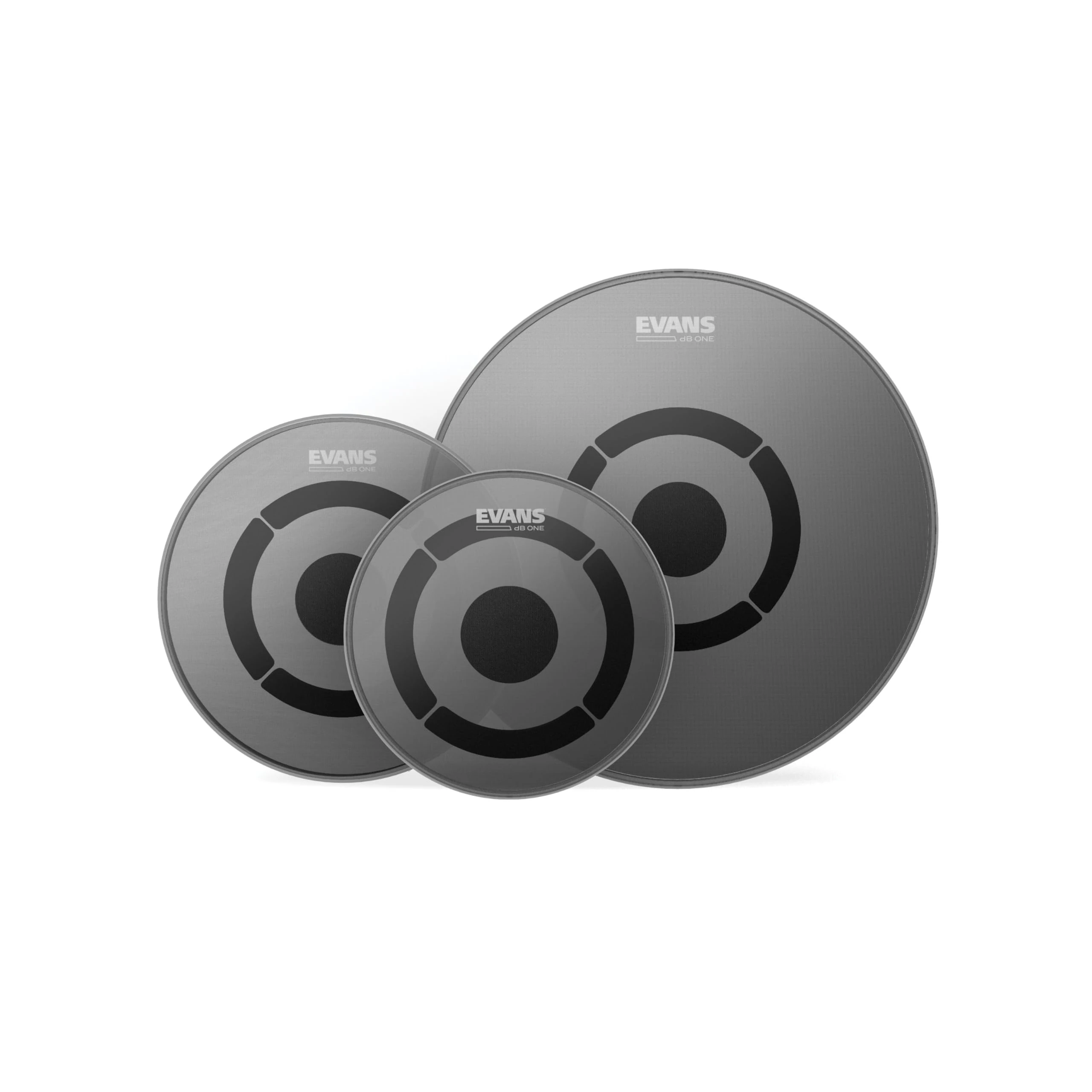 Evans Drum Heads - dB One Tompack - Reduces Volume - Balanced, True-to-Kit Tones - Fusion Kit (10 inch, 12 inch, 14 inch)