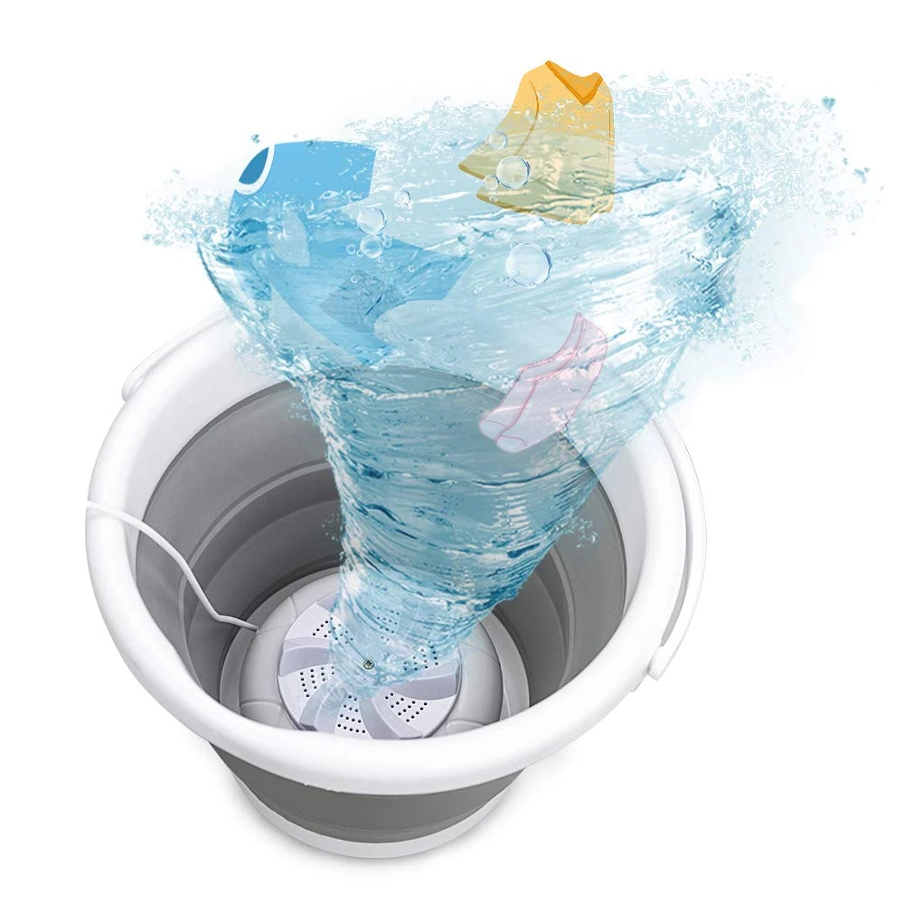 DACHUANG Mini Washing Machine, Portable Ultrasonic Turbine Washer, Wl-1