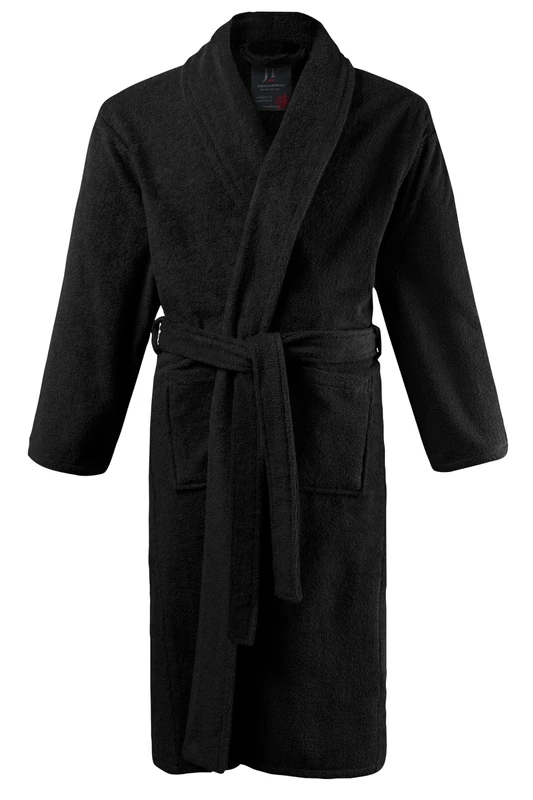 JP 1880 Men's 70238810 Bathrobe, Black, L
