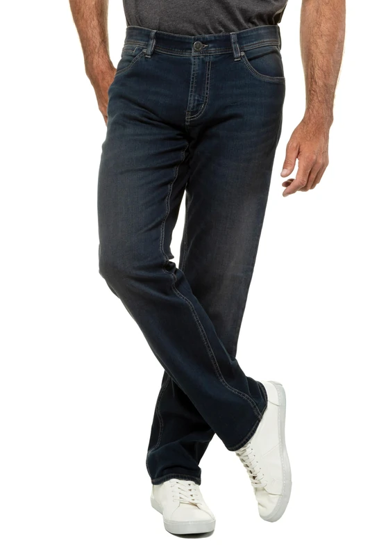 JP 1880 Menswear Big & Tall Plus Size L-8XL Belly Fit Jeans Blue Denim 68 714283902-68 - Image 1