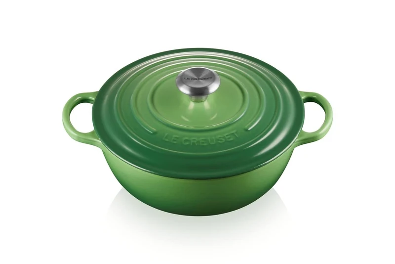 LE CREUSET Signature Soup Pot 26cm Bamboo Green SS Knob