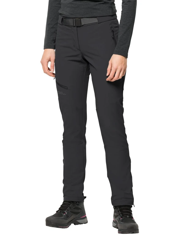 Jack Wolfskin Women's Holdsteig Pants W Hiking Trousers, Black, 44 (EU)