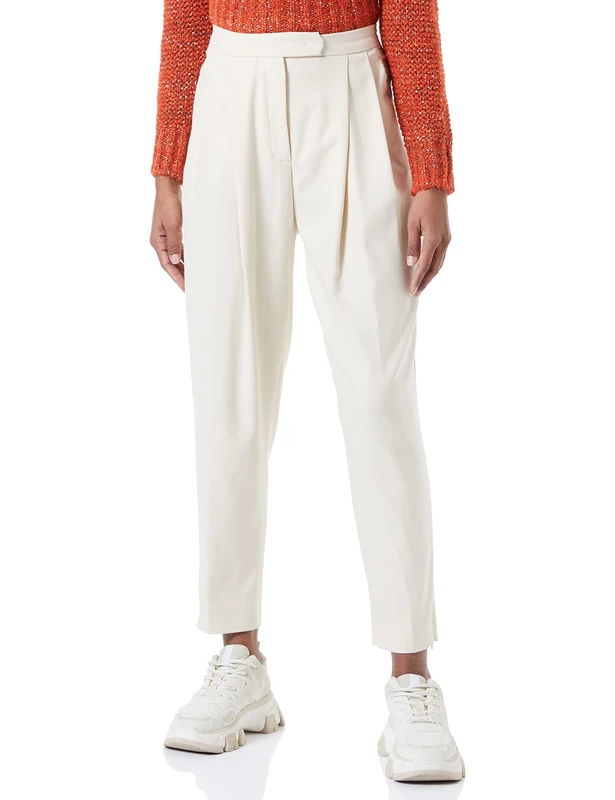 Sisley Womens Trousers 4O9BLF026 Shorts, Off White 0L8, 40