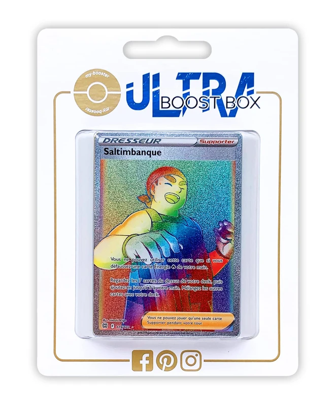 Saltimbanque (Kindler) 179/172 Shiny Rainbow Trainer - Ultraboost X Epée et Bouclier 9 - Stars Étincelantes - Box of 10 Pokemon French Cards