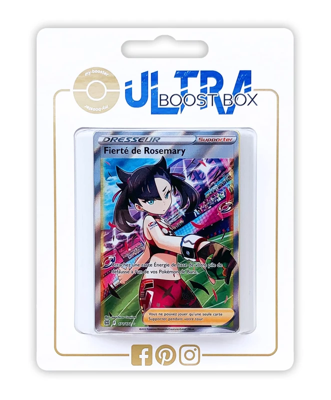 Fierté de Rosemary (Marnie's Pride) 171/172 Full Art trainer - Ultraboost X Epée et Bouclier 9 - Stars Étincelantes - Box of 10 Pokemon French cards