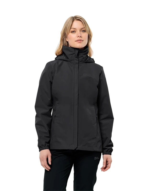 Jack Wolfskin Womens Stormy Point, Black, XXL EU