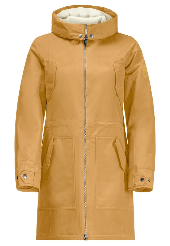 Jack Wolfskin Women's Rocky Point Parka Jacket, Amber Gold, XS