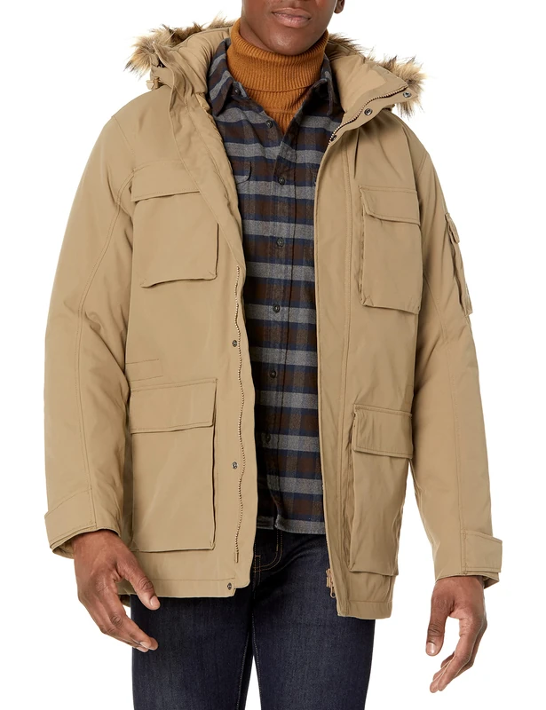 Jack Wolfskin Men's Glacier Canyon Parka, Cookie, XL