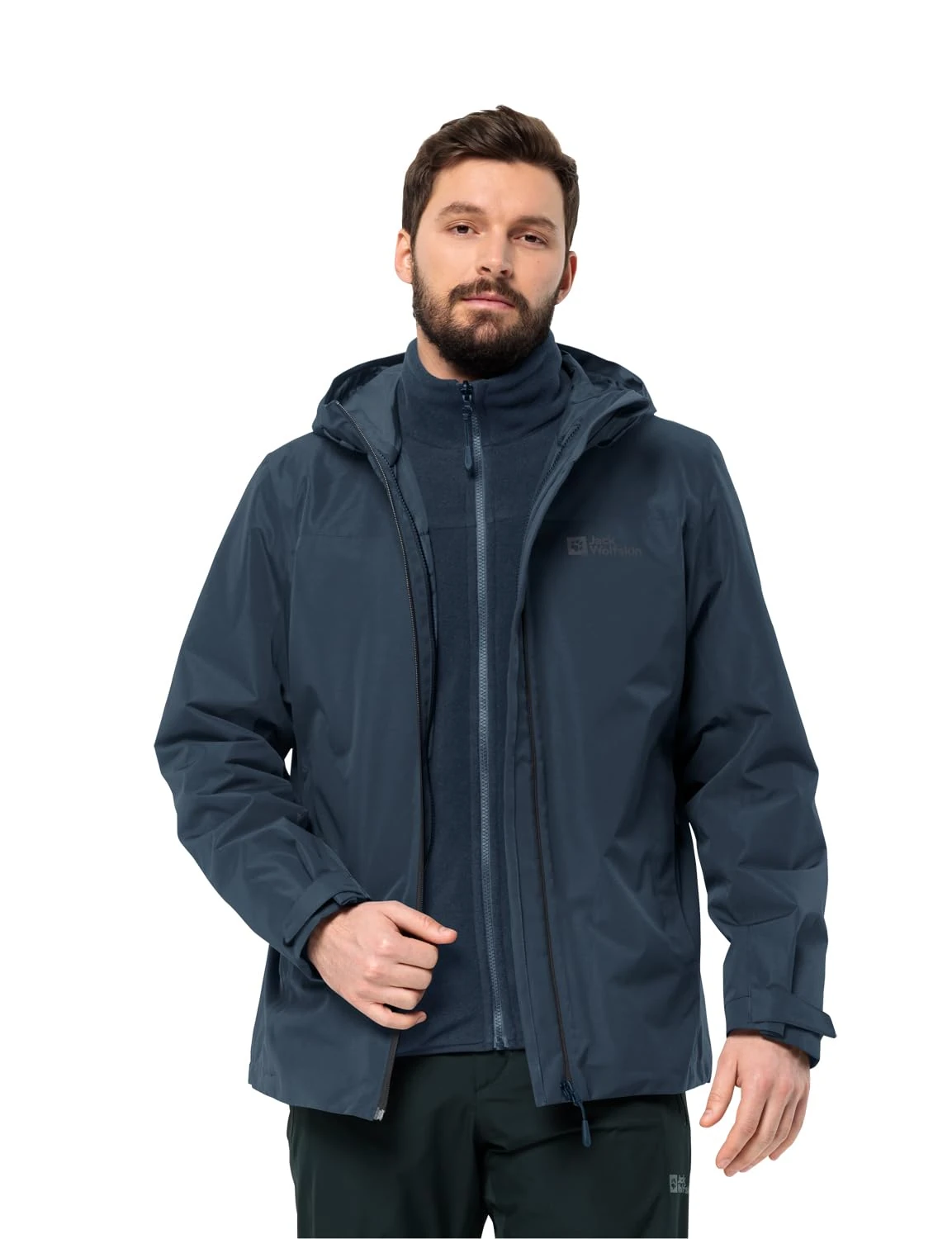Jack Wolfskin Taubenberg 3In1 Men's Jacket, Night Blue, S