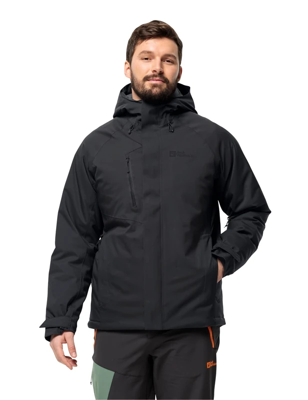 Jack Wolfskin Men's Troposphere Ins JKT M Outerwear, Black, 48