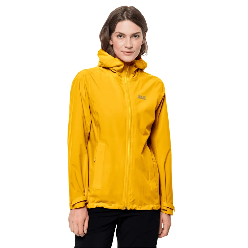Jack Wolfskin Women's Pack & Go Shell W Jacket, Burly Yellow Xt, S - Image 1