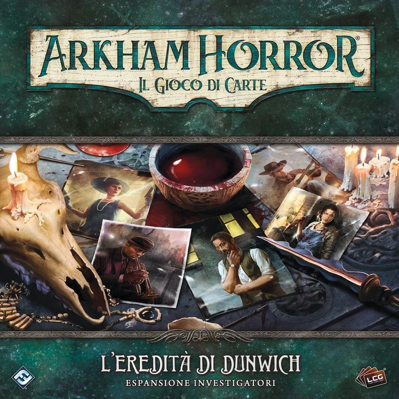 Asmodee - Arkham Horror The Card Game: Dunwich's Legacy, Investigators Expansion, Italian Edition, 9672