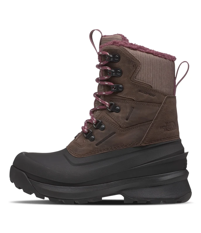 The North Face Women's Chilkat V 400 Wp Ankle Boot, Deep Taupe/Tnf Black, 3