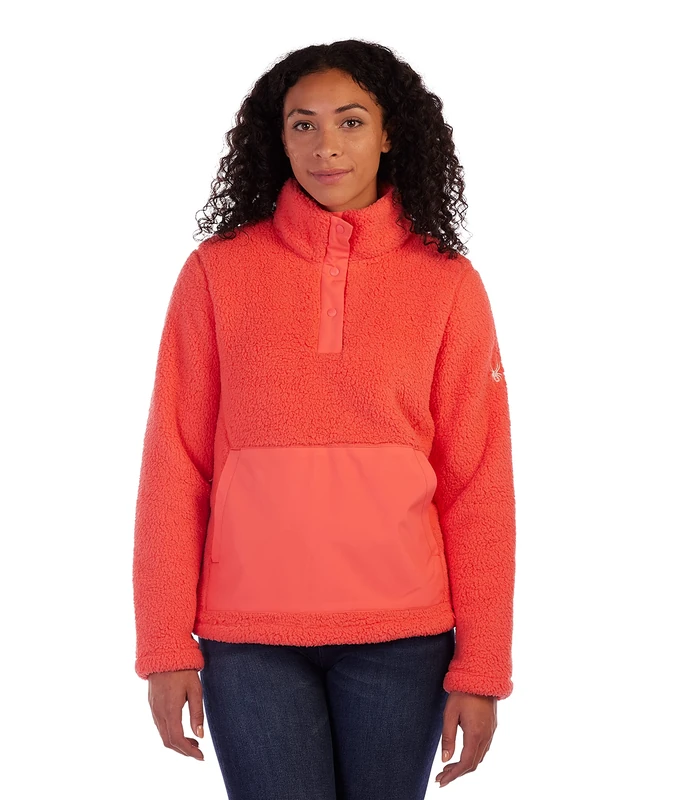 Spyder Women's Slope Fleece Jacket, Dark Pink, S UK