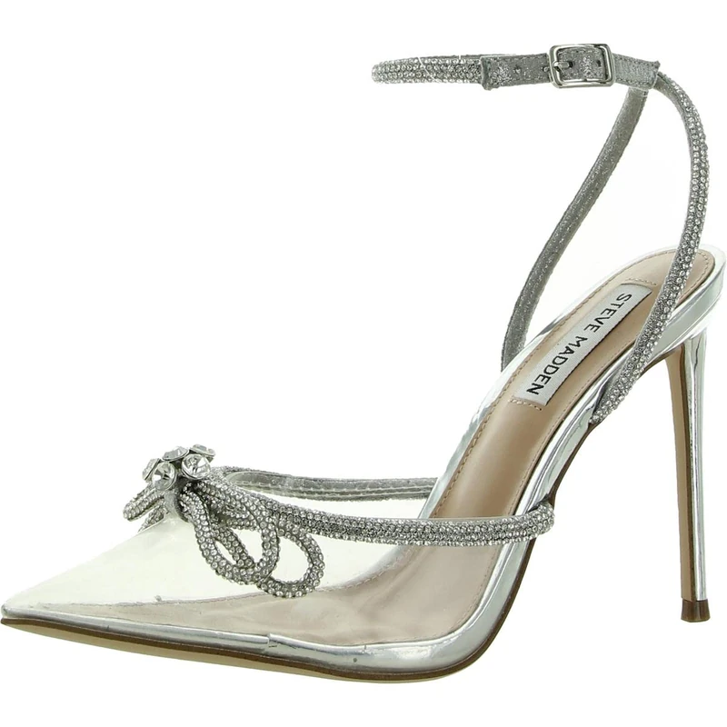 Steve Madden Women's Viable Pump, Clear, 9