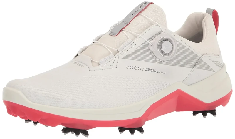 ECCO Womens W Golf Biom G5 Lydia Ko Spiked Golf Shoes - White - UK 6.5-7