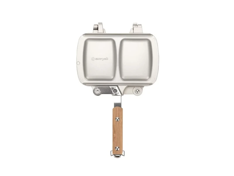 Snow Peak Tramezzino Camping Toasted Sandwich Maker, Aluminium, suitable for camping & outdoors, Silver - Image 1