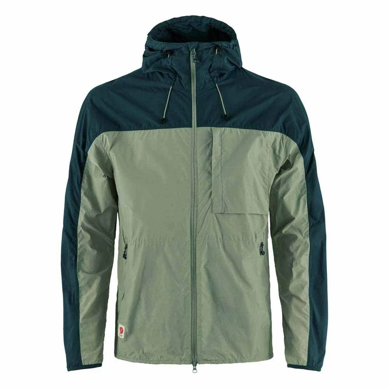 Fjallraven 82606-614-560 High Coast Wind Jacket M Jacket Men's Patina Green-Navy Size S